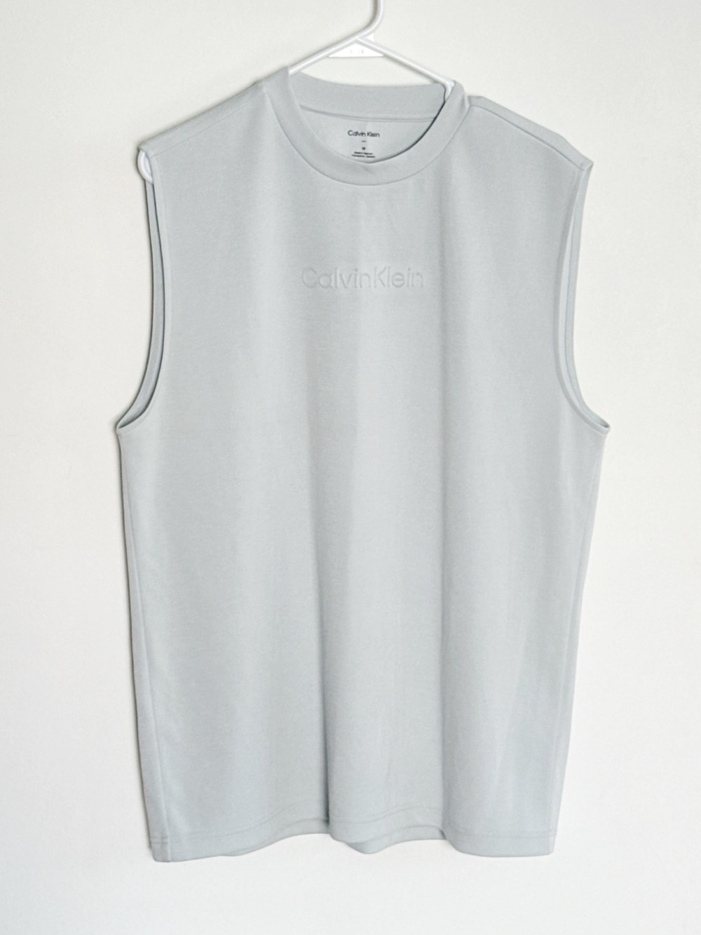 Calvin Klein Light Mint Sleeveless Logo Tank Top Med NWT